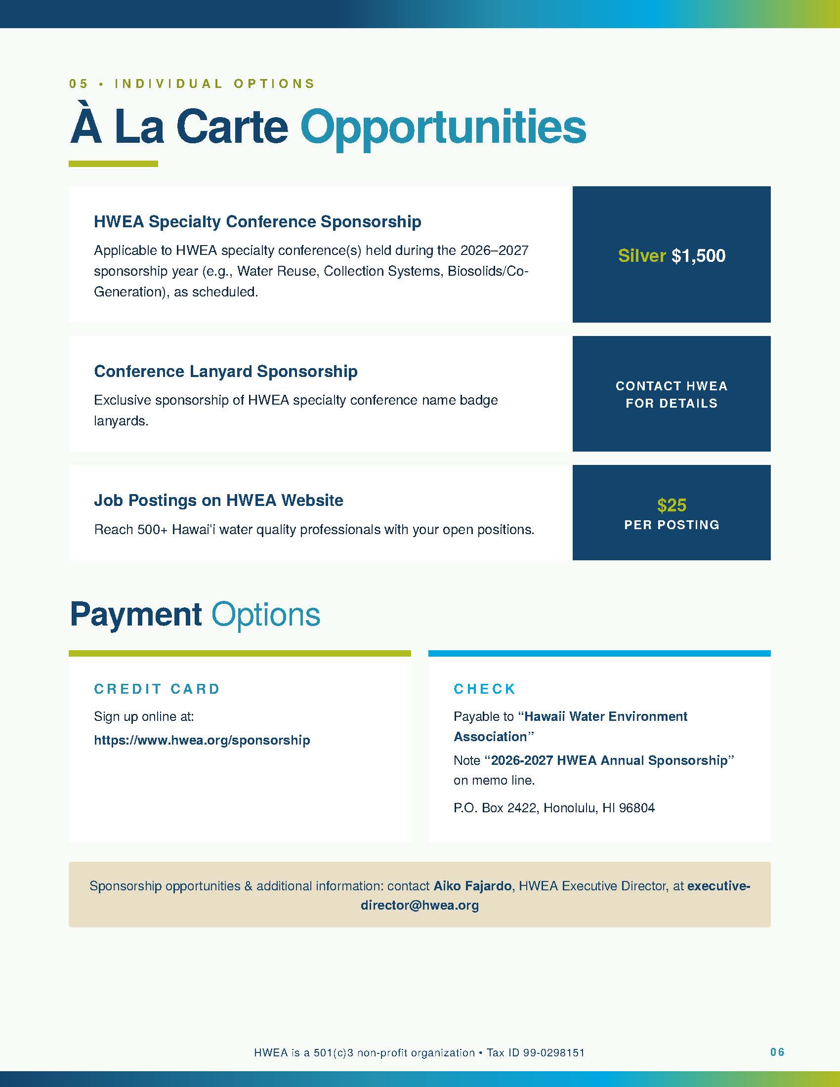 HWEA 2026 2027 Annual Sponsorship Brochure Final Page 6